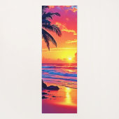 Design des tropischen Sonnenuntergangs Yogamatte (Rückseite)