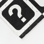Design des überprüften Fragezeichens Fleecedecke (Ecke)