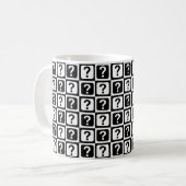 Design des überprüften Fragezeichens Kaffeetasse (Vorderseite Links)