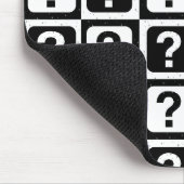 Design des überprüften Fragezeichens Mousepad (Ecke)