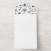 Design des Umschlags. Style Line Art All In One Einladung (Innen Boden)