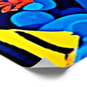 Design des Unterwasserriffs Poster (Ecke)