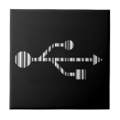Design des USB LOGO BAR CODE-Computermusters Fliese (Vorderseite)