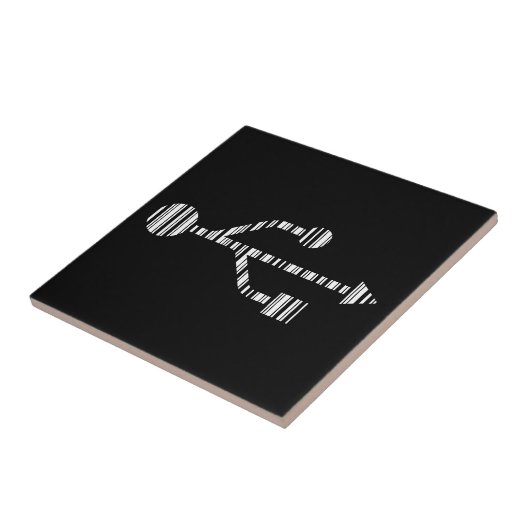 Design des USB LOGO BAR CODE-Computermusters Fliese (Seite)
