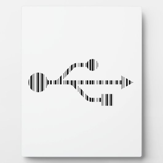 Design des USB LOGO BAR CODE-Computermusters Fotoplatte (Vorderseite)