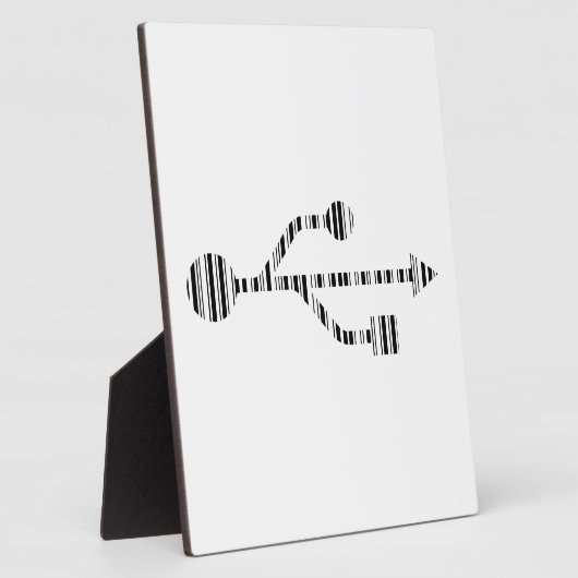 Design des USB LOGO BAR CODE-Computermusters Fotoplatte (Seite)