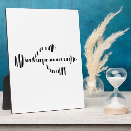 Design des USB LOGO BAR CODE-Computermusters Fotoplatte (Seite)