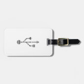 Design des USB LOGO BAR CODE-Computermusters Gepäckanhänger (Vorderseite horizontal)