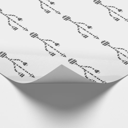 Design des USB LOGO BAR CODE-Computermusters Geschenkpapier (Ecke)