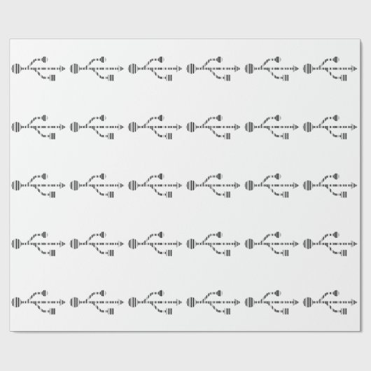 Design des USB LOGO BAR CODE-Computermusters Geschenkpapier (Flach)