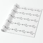 Design des USB LOGO BAR CODE-Computermusters Geschenkpapier (Ungerollt)