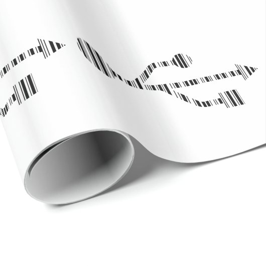 Design des USB LOGO BAR CODE-Computermusters Geschenkpapier (Rolleneckpunkt)
