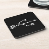 Design des USB LOGO BAR CODE-Computermusters Getränkeuntersetzer (Linke Seite)