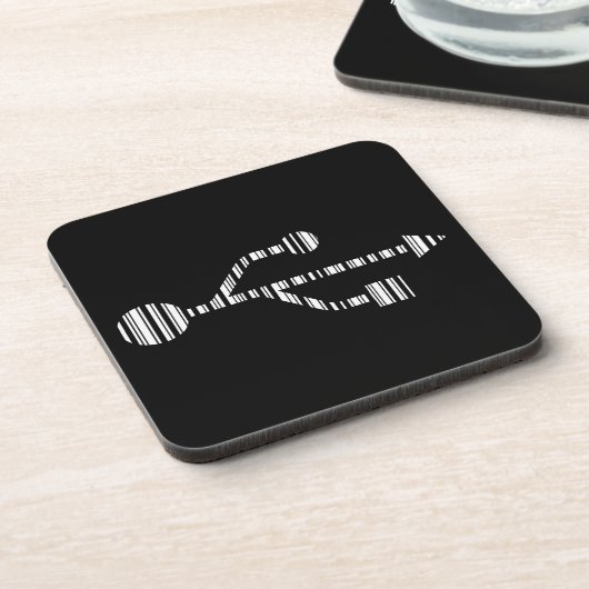 Design des USB LOGO BAR CODE-Computermusters Getränkeuntersetzer (Linke Seite)