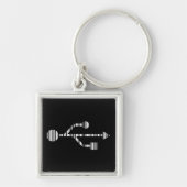 Design des USB LOGO BAR CODE-Computermusters Schlüsselanhänger (Vorne)