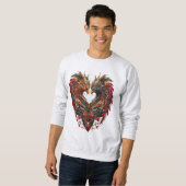 Design des verzauberten Drachenglases Sweatshirt (Vorne ganz)