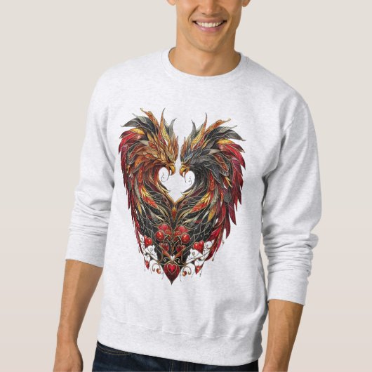 Design des verzauberten Drachenglases Sweatshirt (Vorderseite)