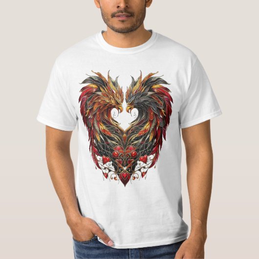 Design des verzauberten Drachenglases T-Shirt (Vorderseite)