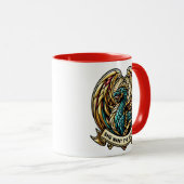 Design des verzauberten Drachenglases Tasse (VorderseiteRechts)