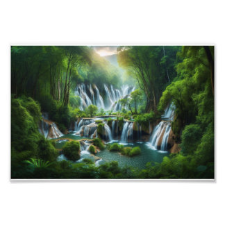 Design des verzauberten Waldbaumes Fotodruck