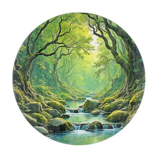 Design des verzauberten Waldschlammes Schneidebrett (Vorderseite)