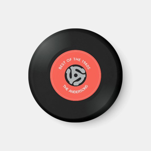 Design des Vinyl Record Single Magnet (Vorne)