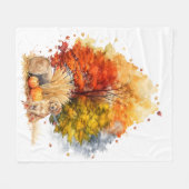 Design des Wasserfarbenfalles - Golden Retriever Fleecedecke (Vorderseite (Horizontal))