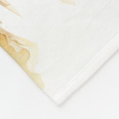 Design des Wasserfarbenfalles - Golden Retriever Fleecedecke (Ecke)