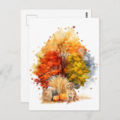 Design des Wasserfarbenfalles - Golden Retriever Postkarte (Vorne/Hinten)