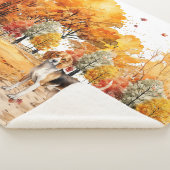 Design des Wasserfarbenfallhundes - Beagle Sherpadecke (3/4)