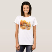 Design des Wasserfarbenfallhundes - Beagle T-Shirt (Vorne ganz)