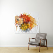 Design des Wasserfarbenfallhundes - Beagle Wandteppich (Beispiel (Horizontal))