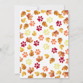 Design des Wasserfarbenfallhundes - Corgi Karte (Rückseite)