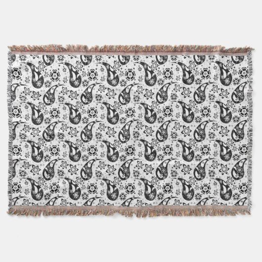 Design des weißen Blumenmusters Decke (Vorderseite)