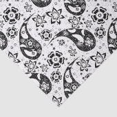 Design des weißen Blumenmusters Seidenpapier (Ausschnitt)
