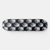 Design des weißen Wolfskopfes Skateboard (Horizontal)