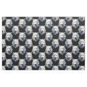 Design des weißen Wolfskopfes Stoff (Fat Quarter (45,7 x 55,9 cm))