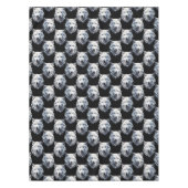 Design des weißen Wolfskopfes Tischdecke (Vorderseite)