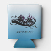 Design des White Water River Rafting Dosenkühler (Rückseite)