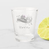 Design des White Water River Rafting Schnapsglas (Rückseite)