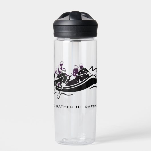 Design des White Water River Rafting Trinkflasche (Vorderseite)