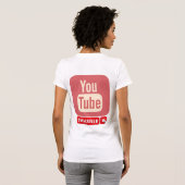 Design des YouTube-Logos T-Shirt (Schwarz voll)