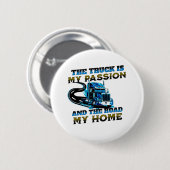 Design des Zuhause-Treibers für die blaue LKW-Gesc Button (Vorne & Hinten)