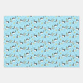 Design-Design für australische Blue Wren & Blume Geschenkpapier Set (Vorderseite 2)