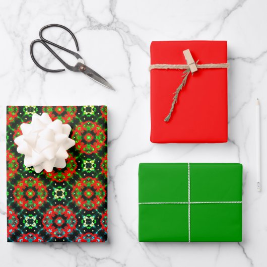 Design digitaler Weihnachtsstühle 1 Geschenkpapier Set (Vorderseite)