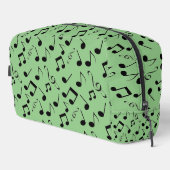 Design-Dopp-Kit-Bag für Schwarze Musikernoten Waschbeutel (Rechte Ecke)