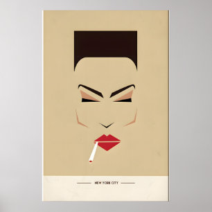 Design-Druck im Stil eines Nachtclubs -Druck Poster