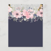 Design Eigene Hübsche Girly Pink Blumengestation Flyer (Hinten)