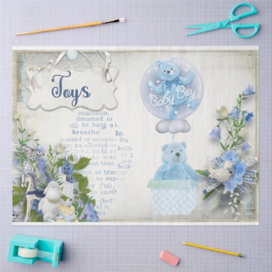 Design einer Baby Boy Series 4 Seidenpapier (Basteln)