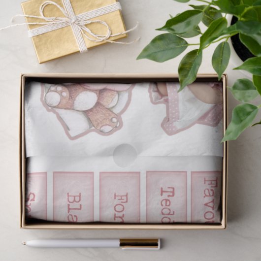 Design einer Baby-Girl-Serie 7 Seidenpapier (Geschenk)